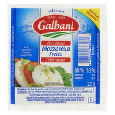 Galbani - Mozzarella Fresca Cheese Pre-Sliced Ball, 227 Gram