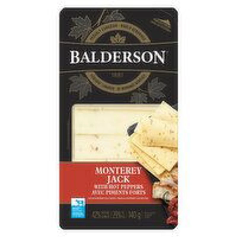 Balderson - Monterey Jack with Hot Peppers Cheese Slices, 140 Gram
