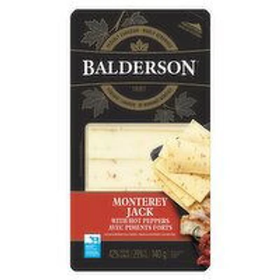 Balderson - Monterey Jack with Hot Peppers Cheese Slices, 140 Gram