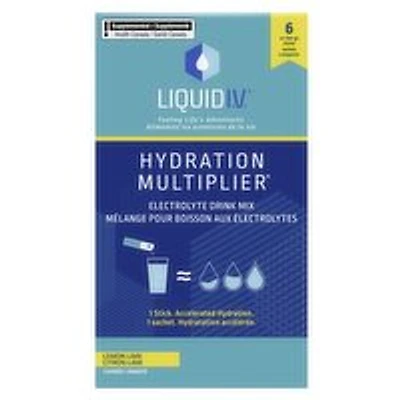 Liquid IV - Electrolyte Drink Mix, Lemon Lime, 6 Each