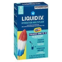 Liquid IV - Popsicle Firecracker Electrolyte Drink Mix, 6 Each