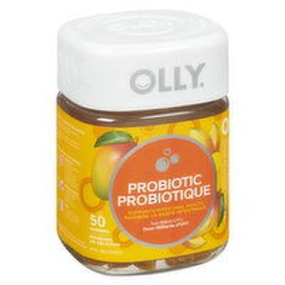 OLLY - Probiotic Gummies, Two Billion CFU - Mango, 50 Each