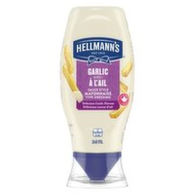 Hellmann's - Garlic Aioli Sauce Style Mayonnaise Dressing, 340 Millilitre
