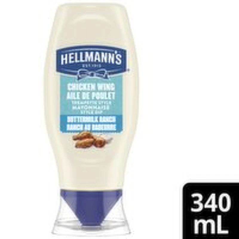 Hellmann's - Chicken Wing Mayonnaise Style Dip, Buttermilk Ranch, 340 Millilitre