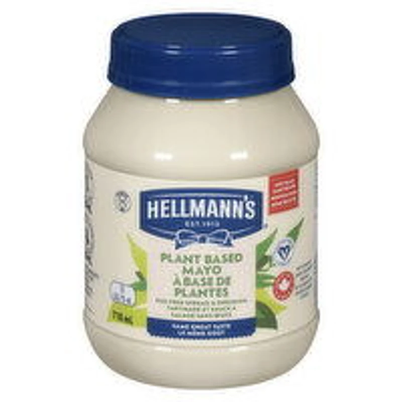 Hellmann's - Plant Based Mayo, Egg Free Spread & Dressing, 710 Millilitre