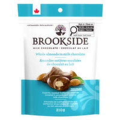 Brookside - Milk Chocolate Whole Almonds, 210 Gram