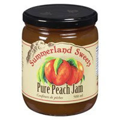 Summerland Sweets - Pure Peach Jam, 500 Millilitre
