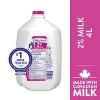 Dairyland - 2% Regular Milk, 4 Litre