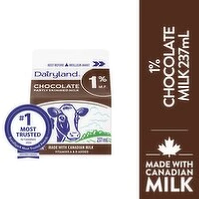 Dairyland - 1% Chocolate Milk, 237 Millilitre