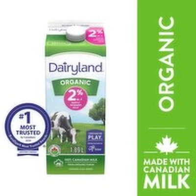 Dairyland - 2% Organic Milk, 1.89 Litre
