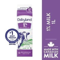 Dairyland - 1% Regular Milk, 1 Litre