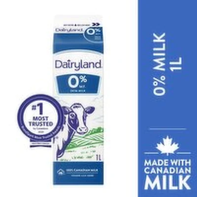 Dairyland - 0% Regular Milk, 1 Litre