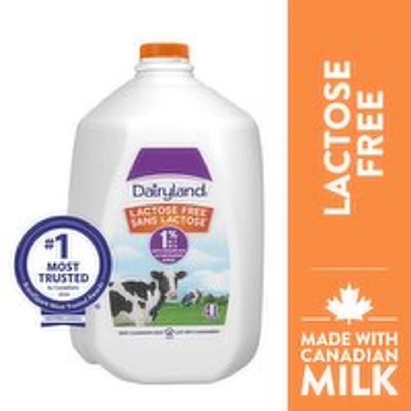 Dairyland - Lactose Free 1% Milk, 4 Litre