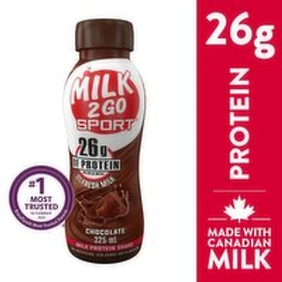 Milk 2 Go Sport - Chocolate Milk Protein Shake, 325 Millilitre