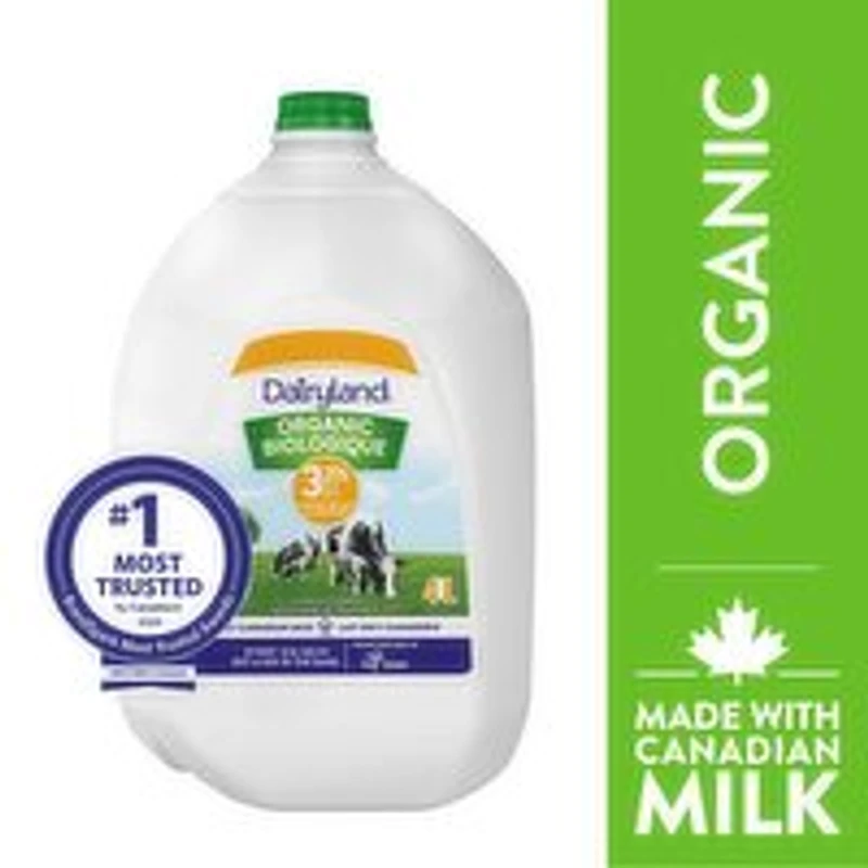 Dairyland - 3.25% Organic Milk, 4 Litre