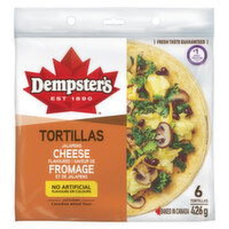 Dempster's - Dempster Tortillas Jalapeno Chse 10IN, 6 Each