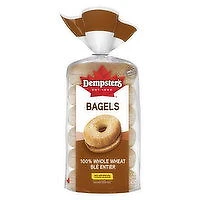 Dempster's - 100% Whole Wheat Bagels, 6 Each