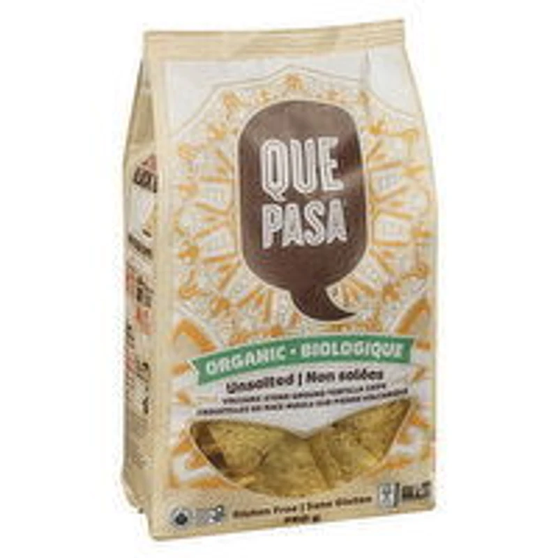 Que Pasa - Organic Tortilla Chips Unsalted, 350 Gram
