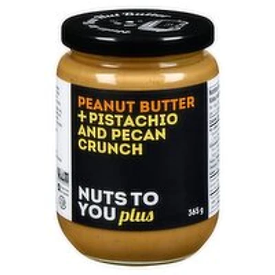 Nuts To You - Peanut Butter + Pecan/Pistachio Crunch, 365 Gram
