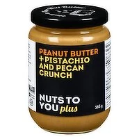 Nuts To You - Peanut Butter + Pecan/Pistachio Crunch, 365 Gram
