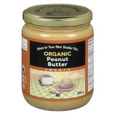 Nuts To You - Organic Peanut Butter - Smooth, 500 Gram