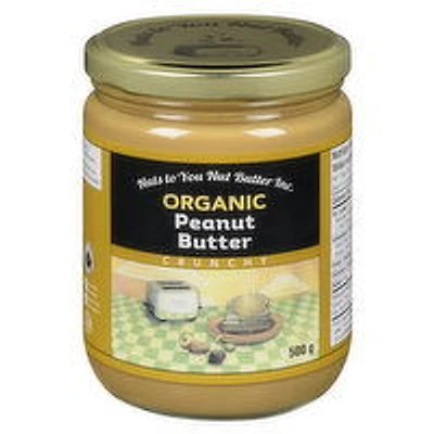 Nuts To You - Organic Peanut Butter - Crunchy, 500 Gram
