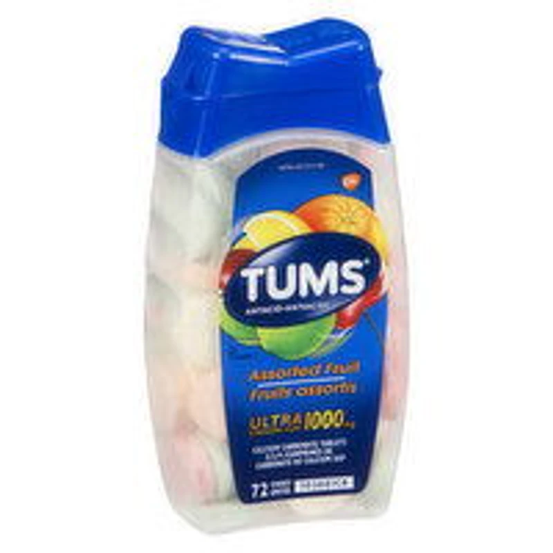 TUMS - Ultra Strength Assorted Fruit, 72 Each