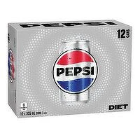 Pepsi - Diet Cola Cans, 12 Each