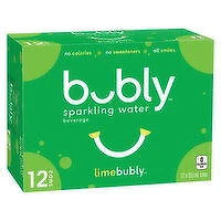 Bubly - Sparkling Water Lime 355 mL Cans, 12 Each
