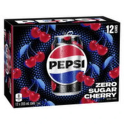 Pepsi - Zero Wild Cherry, 12 Each