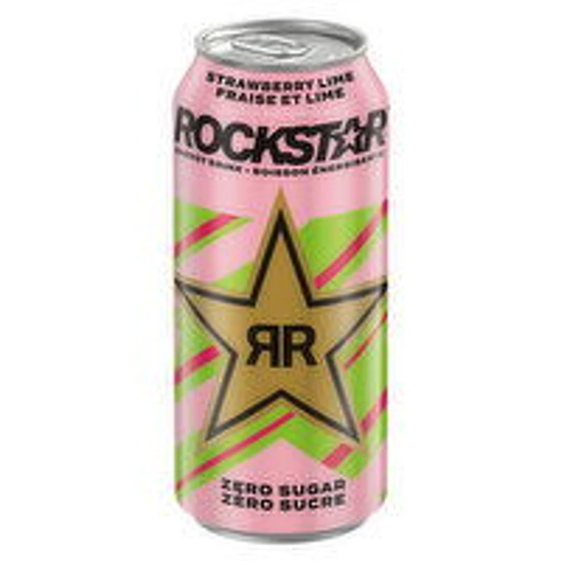 Rockstar - Zero Sugar Strawberry Lime, 473 Millilitre