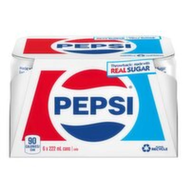 PEPSI - Throwback Soft Drink, 6 Each