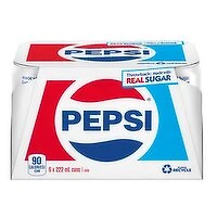 PEPSI - Throwback Soft Drink, 6 Each