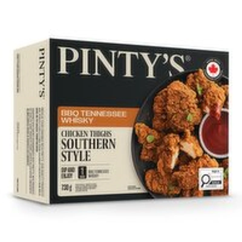 PINTY'S - Boneless Chicken Thigh Chunks BBQ, 730 Gram