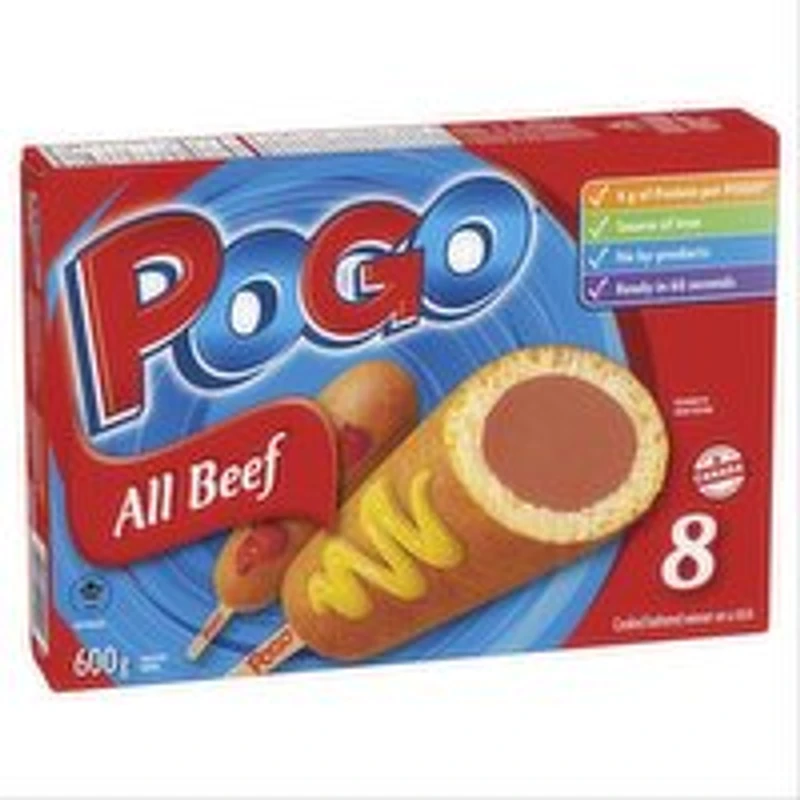 Pogo - All Beef Corn Dogs 8 Pack, 600 Gram