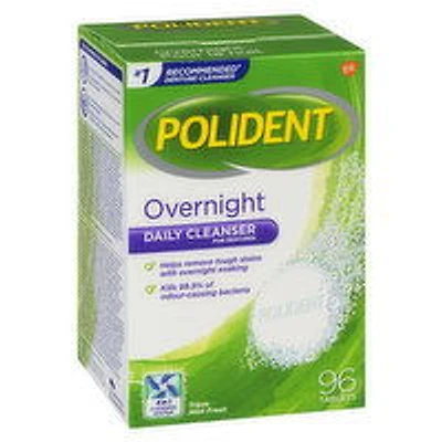 Polident - POLIDENT OVERNIGHT TABS, 96 Each