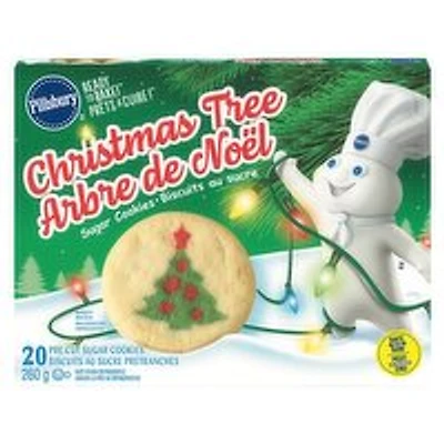 Pillsbury - Ready to Bake Christmas Tree Sugar Cookies, 260 Gram