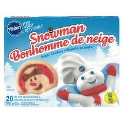 Pillsbury - Ready to Bake Snowman Sugar Cookies, 260 Gram