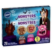 Pillsbury - Ready to Bake Monsters Sugar Cookies, 260 Gram