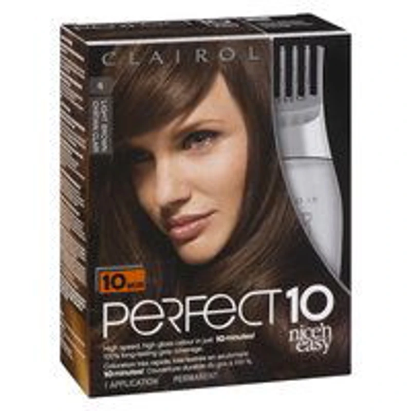 CLAIROL - Nice'n Easy Perfect 10 - 6 Light Brown, 1 Each