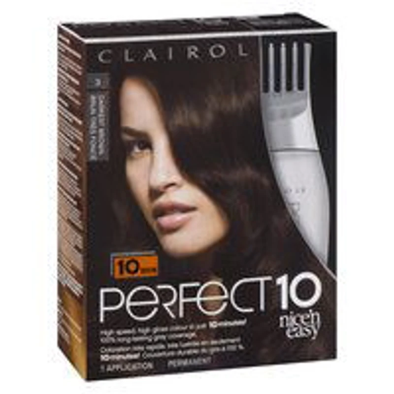 CLAIROL - Nice'n Easy Perfect 10 Darkest Brown 3, 1 Each