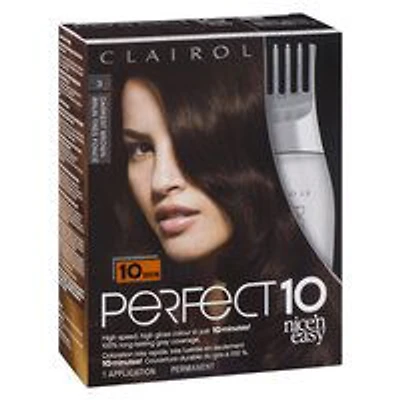 CLAIROL - Nice'n Easy Perfect 10 Darkest Brown 3, 1 Each