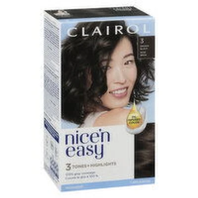 CLAIROL - Nice n Easy - 3 Brown Black, 1 Each
