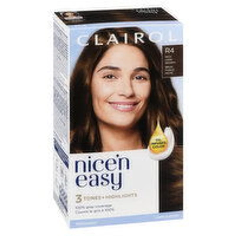 CLAIROL - Nice n' Easy - R4 Rich Dark Brown, 1 Each