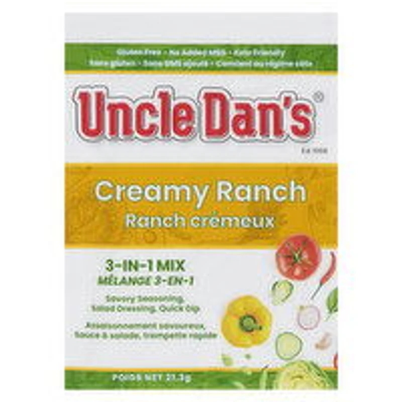 Uncle Dan's - Creamy Ranch Dressing Mix, 21 Gram