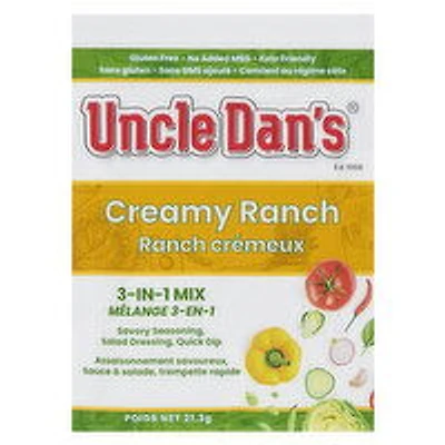 Uncle Dan's - Creamy Ranch Dressing Mix, 21 Gram