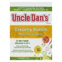 Uncle Dan's - Creamy Ranch Dressing Mix, 21 Gram