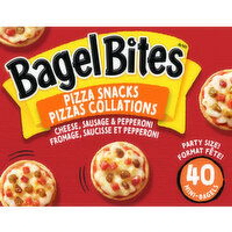 HEINZ - Bagel Bites Cheese, Sausage & Pepperoni, 40 Each