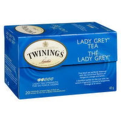 Twinings - Lady Grey Tea, 20 Each
