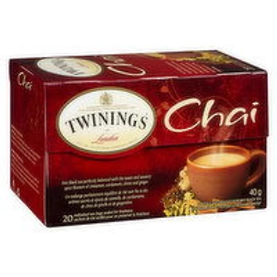 Twinings - Chai Tea, 20 Each